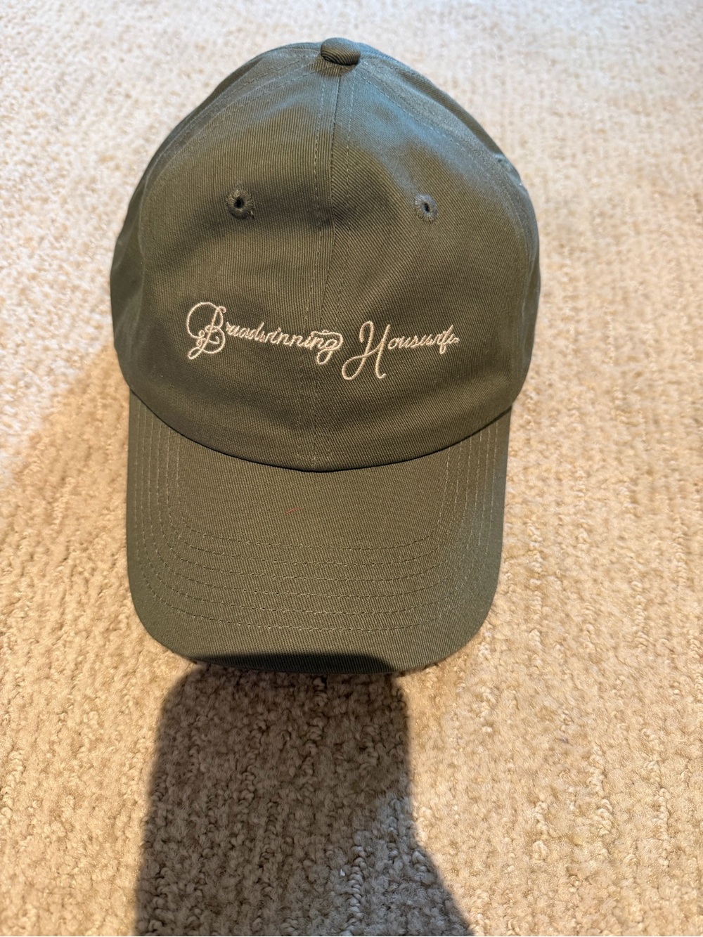 Friend of Mine Breadwinning housewife baseball hat NWOT